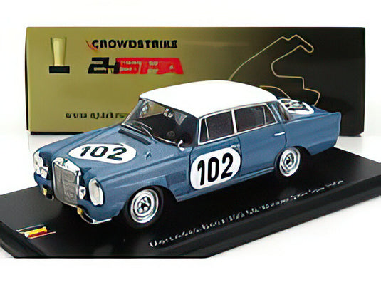 MERCEDES BENZ  300 SE 3.0L N 102 WINNER 24h SPA 1964 ROBERT CREVITS  GUSTAVE GOSSELIN  LIGHT BLUE WHITE/Spark 1/43ミニカー