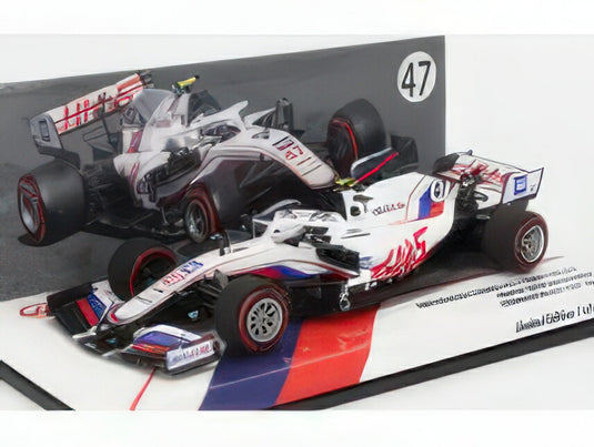 HAAS  F1  VF21 065/6 TEAM URALKALI N 47 DUTCH ZANDVOORT GP 2021 MICK SCHUMACHER  WHITE BLUE RED/MINICHAMPS 1/43ミニカー