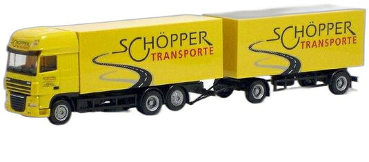 Schopper Transporte DAF XF105 SSC ボックス/ Herpa 1/87  模型 ミニカー