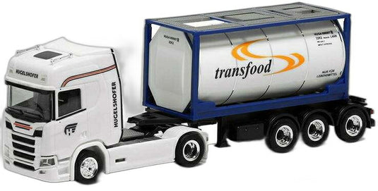 Hugelshofer Scania CR 20 HD 20ft タンク/ Herpa 1/87  模型 ミニカー