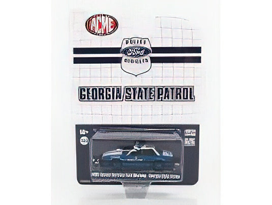FORD USA MUSTANG SPECIAL SERVICE GEORGIA STATE PATROL POLICE 1989 BLUE MET/ACME 1/64ミニカー