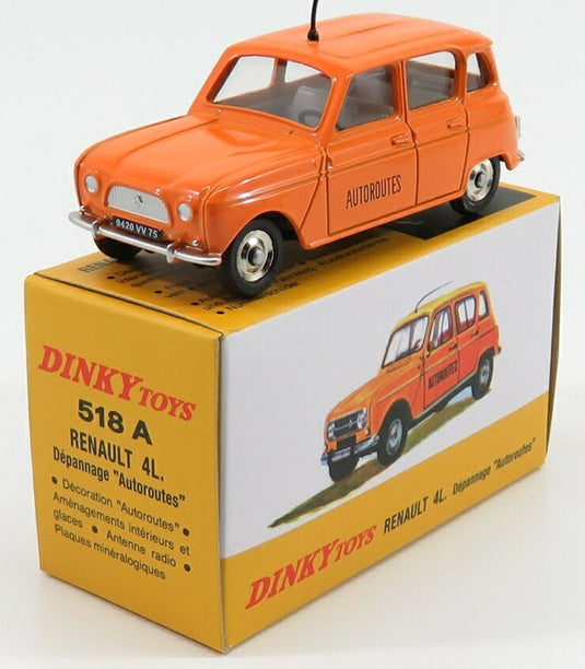 Renaultルノー R4L 高速道路レッカー車 1965 オレンジ DINKY-ATLAS-COLLECTION / EDICOLA 1/43 ミニカー