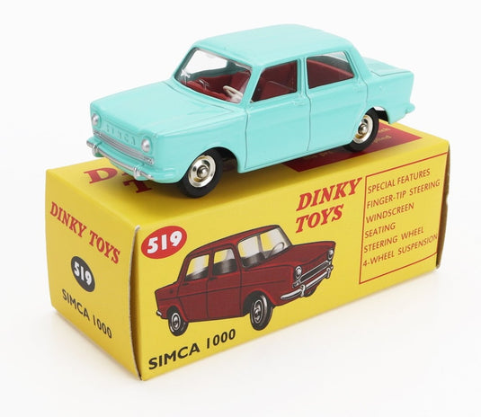 Simcaシムカ 1000 1965 ベリーライトブルー DINKY-ATLAS-COLLECTION / EDICOLA 1/43 ミニカー