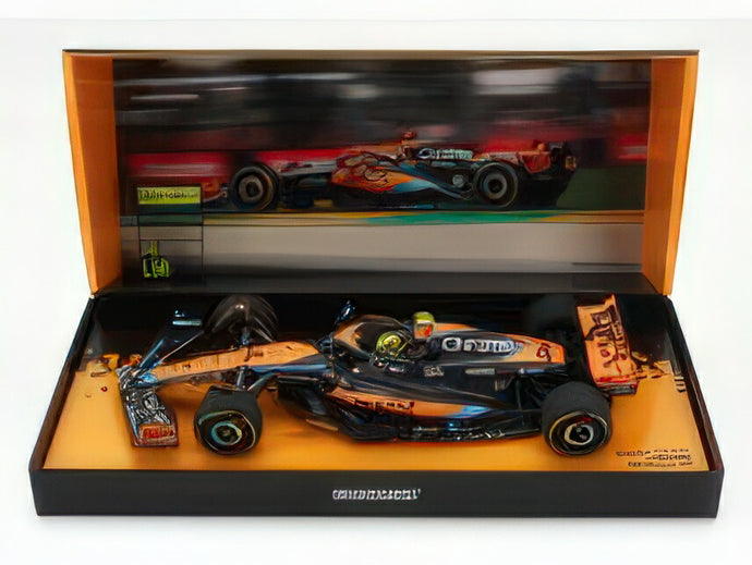 McLAREN  F1  MCL60 TEAM McLAREN N 4 6th AUSTRALIAN GP WITH PIT BOARD 2023 LANDO NORRIS  ORANGE BLACK/MINICHAMPS 1/18ミニカー