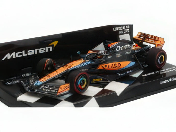 McLAREN  F1  MCL60 TEAM McLAREN N 81 BAHRAIN GP 2023 OSCAR PIASTRI  ORANGE BLUE BLACK/MINICHAMPS 1/43ミニカー