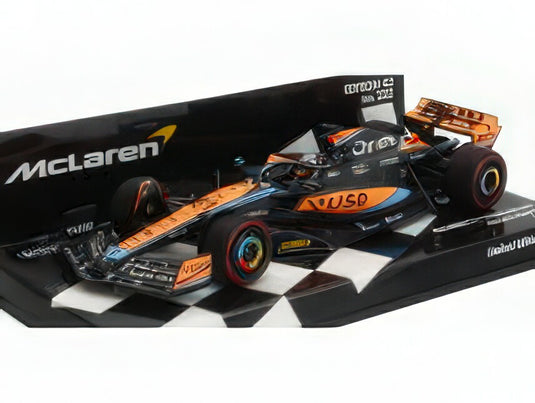 McLAREN  F1  MCL60 TEAM McLAREN N 81 BAHRAIN GP 2023 OSCAR PIASTRI  ORANGE BLUE BLACK/MINICHAMPS 1/43ミニカー