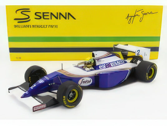 WILLIAMS  F1  RENAULT ELF FW16 N 2 POLE POSITION PACIFIC GP 1994 AYRTON SENNA  BLUE WHITE/MINICHAMPS 1/18ミニカー