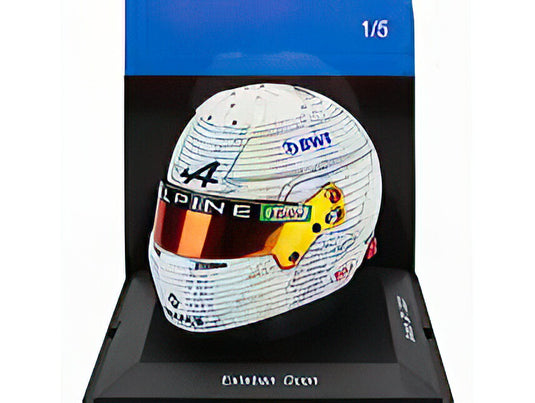 BELL HELMET  F1 CASCO HELMET RENAULT A523 TEAM BWT ALPINE N 31 BRITISH GP 2023 ESTEBAN OCON  WHITE/Spark 1/5ミニカー