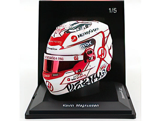 BELL HELMET  F1 CASCO HELMET HAAS VF23 TEAM MONEYGRAM HAAS N 20 SINGAPORE GP 2023 KEVIN MAGNUSSEN  WHITE RED/Spark 1/5ミニカー