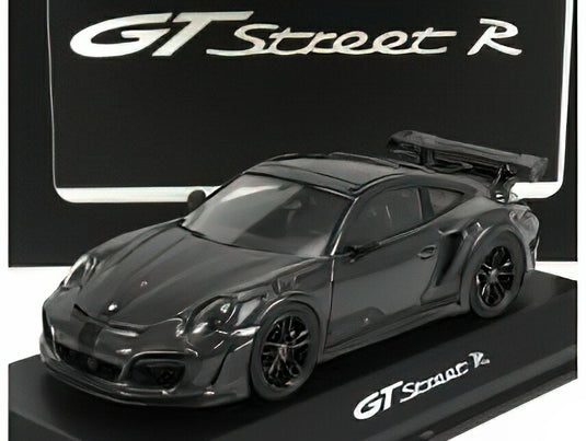PORSCHE - 911 991-2 GT STREET R COUPE 2017 - DARK GREY CARBONTECHART 1/43ミニカー