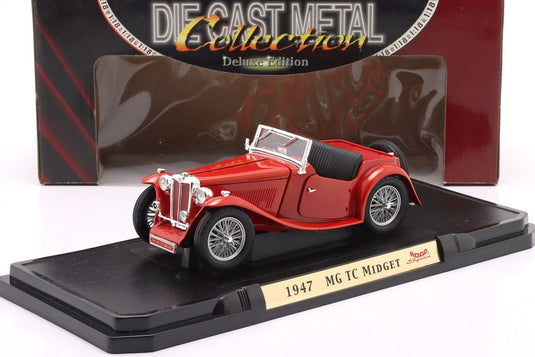 MG TC Midget 1947 レッド / Yat Ming 1/18 ミニカー