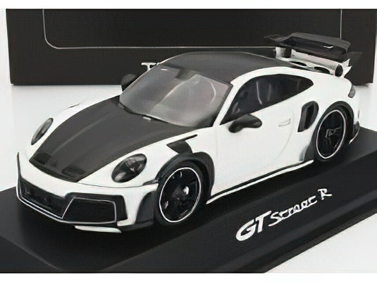 PORSCHE - 911 992 GT R STREET COUPE 2021 - WHITE BLACKTECHART 1/43ミニカー