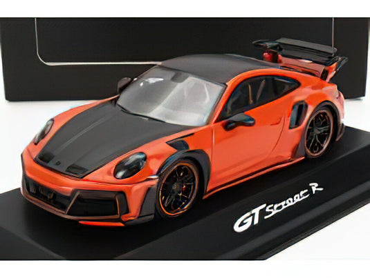 PORSCHE - 911 992 GT R STREET COUPE 2021 - ORANGE BLACKTECHART 1/43ミニカー