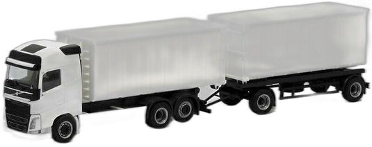 Volvo GL FH 2013 ロールオフトレーラー (ホワイト/ Herpa 1/87  模型 ミニカー