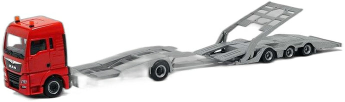 MAN TGX XXL Euro 6 トラック輸送車 レッド/ Herpa 1/87  模型 ミニカー