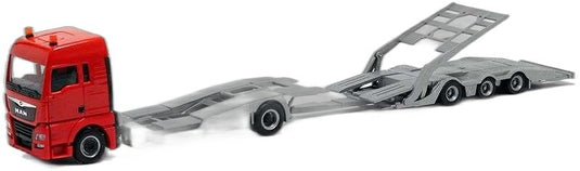 MAN TGX XXL Euro 6 トラック輸送車 レッド/ Herpa 1/87  模型 ミニカー