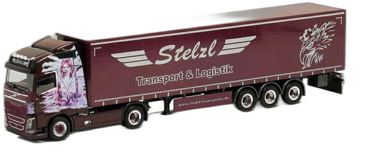 Stelzl Volvo FH Globetrotter カーテンサイド/ Herpa 1/87  模型 ミニカー