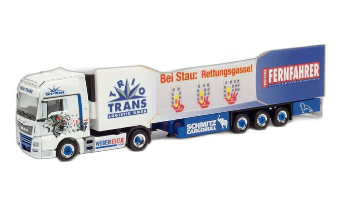 Trio Trans MAN TGX XXL トラックモデル 冷蔵車/ Herpa 1/87  模型 ミニカー