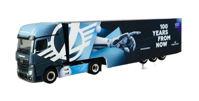 100周年 Lagermax Mercedes Benz Actros/ Herpa 1/87  模型 ミニカー