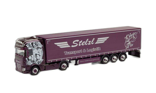Stelzl DAF XF Super Space Cab カーテンサイド/ Herpa 1/87  模型 ミニカー
