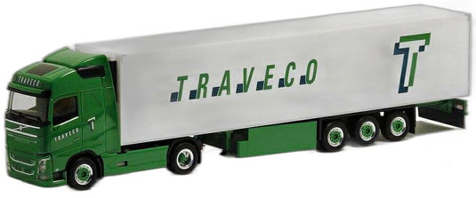 Traveco Volvo FH Globetrotter 冷蔵トレーラー/ Herpa 1/87  模型 ミニカー