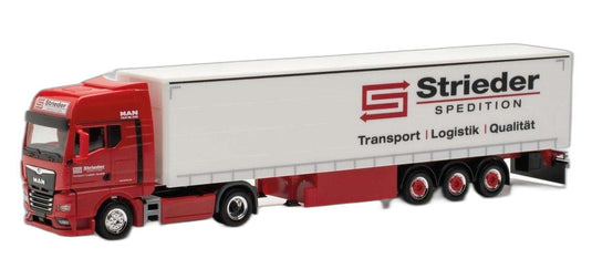 Strieder MAN TGX GX カーテンサイド/ Herpa 1/87  模型 ミニカー