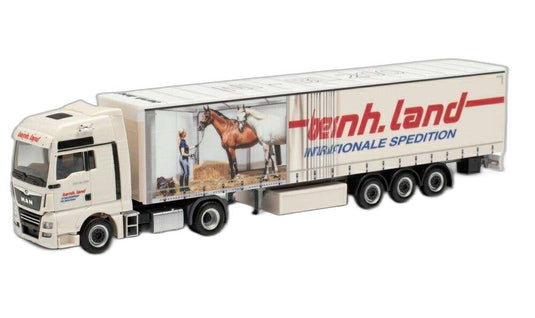 Spedition Land MAN TGX XXL カーテンサイド/ Herpa 1/87  模型 ミニカー