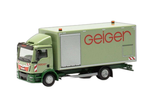 Geiger MAN TGL Euro 6c ボックストラック 952736/ Herpa 1/87  模型 ミニカー