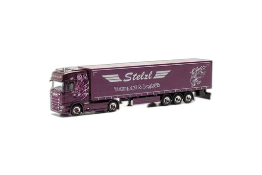Stelzl Scania CS20 カーテンタープ/ Herpa 1/87  模型 ミニカー
