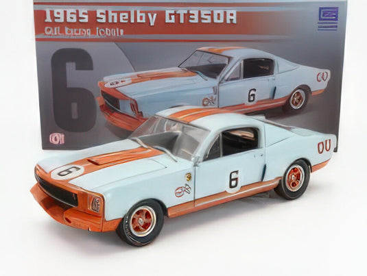 FORD USA  MUSTANG SHELBY GT350R COUPE N 6 GULF RACING TRIBUTE 1965  LIGHT BLUE ORANGE/ACME 1/18ミニカー