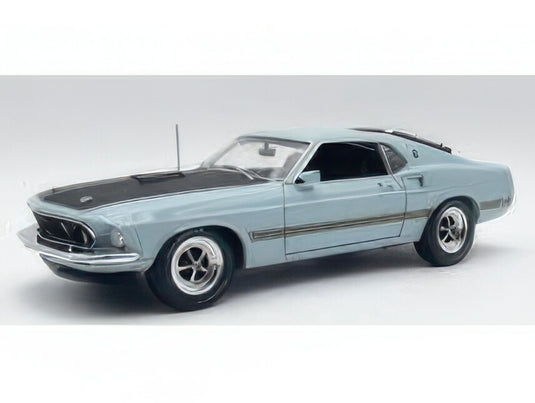 【予約】12月以降発売予定FORD USA マスタング コブラジェット マッハ1 クーペ 1969 ベリーライトブルー ブラック/ ACME 1/18 ミニカー