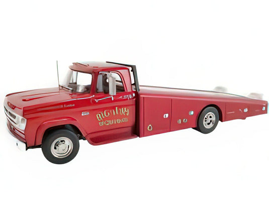 【予約】2025年発売予定DODGE  D300 TRUCK RAMP CAR TRANSPORTER MAZMANIAN RACING 1970  RED/ACME 1/18ミニカー