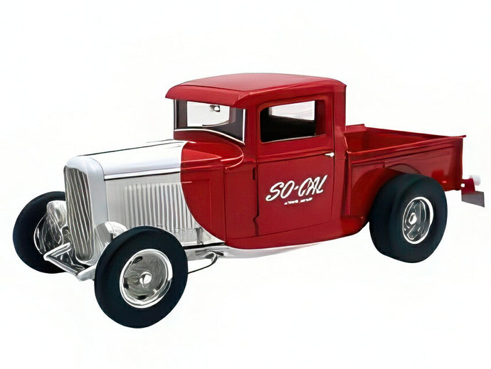 【予約】10-12月以降発売予定FORD ホットロッド ピックアップ SO-CAL 1932 ホワイト/レッド/ ACME 1/18 ミニカー