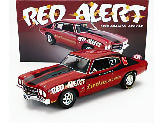 CHEVROLET CHEVELLE LS6 COUPE RED ALERT PRO STREET NHRA N 27 RACING 1970 RED BLACK/ACME 1/18ミニカー 374台限定