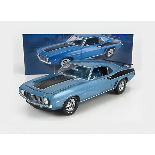 Chevrolet Camaro Copo クーペ 1969 ライトブルー ブラック A1805723/ ACME 1/18 ミニカー