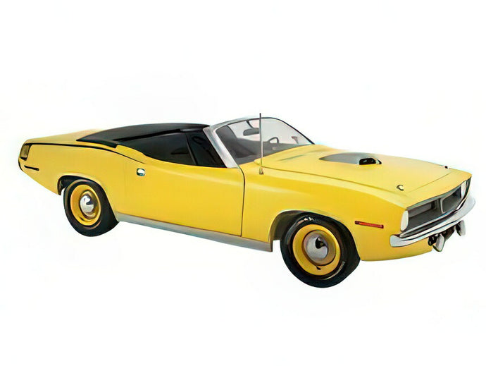 【予約】2025年発売予定PLYMOUTH  CUDA HEMI CABRIOLET OPEN 1970  YELLOW/ACME 1/18ミニカー
