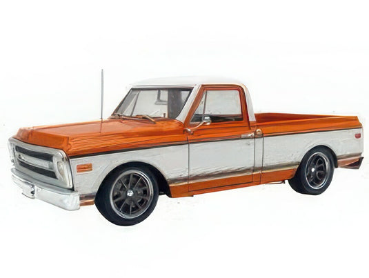 【予約】12月以降発売予定CHEVROLET C10 ピックアップ プロツーリング 1970 オレンジ ホワイト/ ACME 1/18 ミニカー