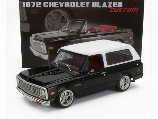CHEVROLET  BLAZER 2WD CUSTOM 1972  BLACK WHITE/ACME 1/18ミニカー