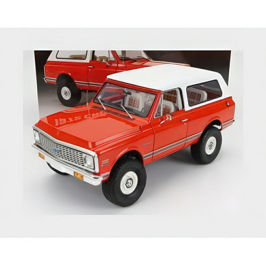 Chevrolet Blazer K5 4X4 ハードトップ 1982 Highlander エディション オレンジ ホワイト A1807711/ ACME 1/18 ミニカー