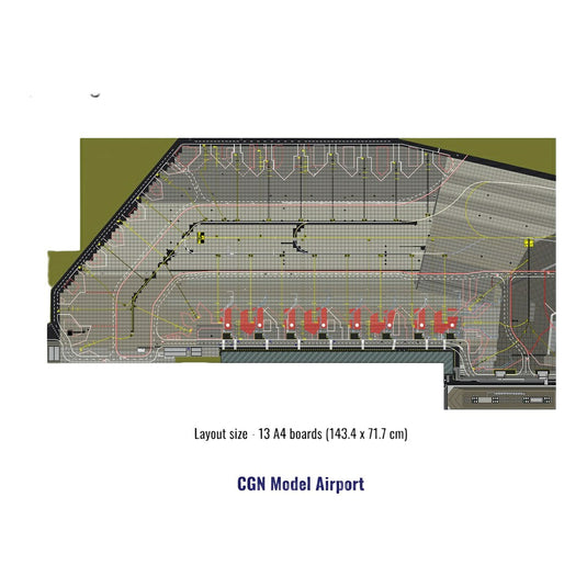 CGN モデルエアポート CGN Model Airport / A4 Airport 1/500 飛行機模型 空港アクセサリ