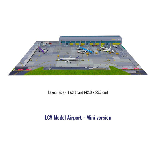LCY モデルエアポート ミニ LCY Model Airport Mini version / A4 Airport 1/500 飛行機模型 空港アクセサリ