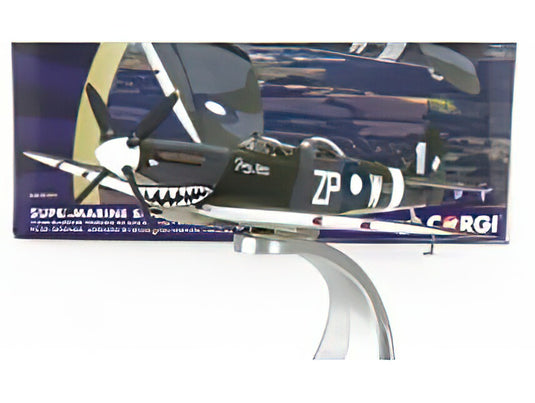 SUPERMARINE SPITFIRE T.9 MILITARY AIRPLANE GREY NURSE 1945 CAMOUFLAGE/CORGI 1/72ミニカー