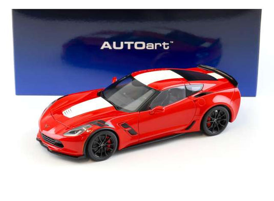 2017 シボレー コルベット C7 グランドスポーツ レッド／ホワイト/ AUTOart  1/18 ミニカー