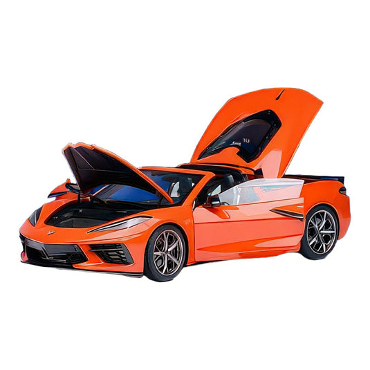 シボレー コルベット C8 Z51 スティングレイ スパイダー 2020 オレンジ / AUTOart 1/18 ミニカー
