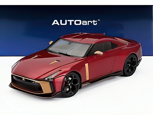 NISSAN GT-R50 by ITALDESIGN 2021 レッドメタリックゴールド/ AUTOart 1/18 ミニカー