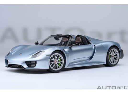 Porsche 918 Spyder Weissach Package, liquid metal chrome blue/AUTOart 1/18ミニカー