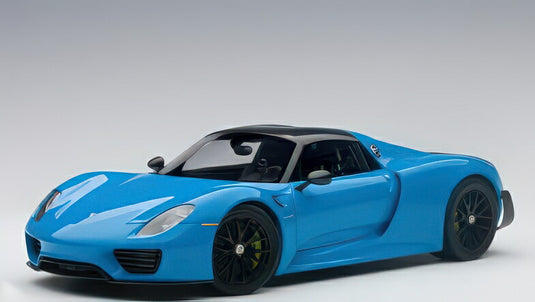 Porsche 918 スパイダー クローズドルーフ 2013 リビエラブルー AA77924/ AUTOart 1/18 ミニカー