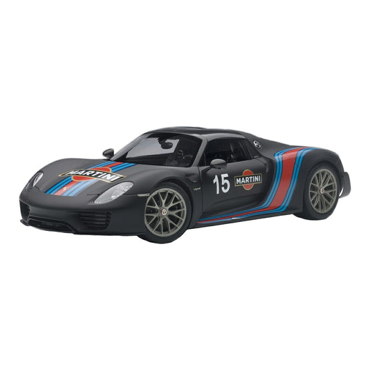 Porscheポルシェ 918 Spyderスパイダー ヴァイザッハパッケージ 2013 ブラック マルティニカラー No.15 / AUTOart 1/18 ミニカー