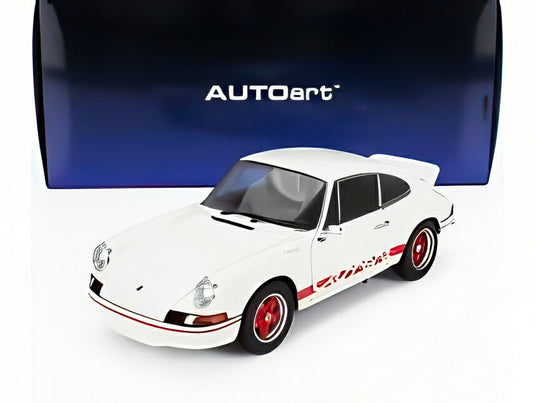 PORSCHE 911 カレラ RS 2.7 クーペ 1973 ホワイト/レッド/ AUTOart 1/18 ミニカー