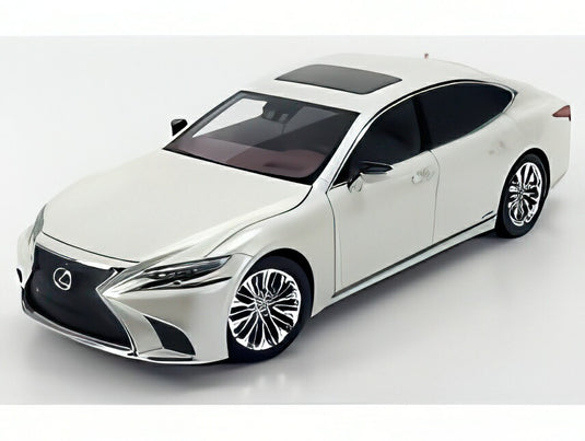 LEXUS LS500h 2018 ホワイトパールメタリック/ AUTOart 1/18 ミニカー